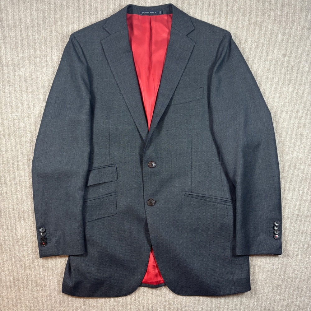 Suitsupply Sienna Ticket Pocket Vitale Barberis Canonico Blazer Men Size 38R EUC